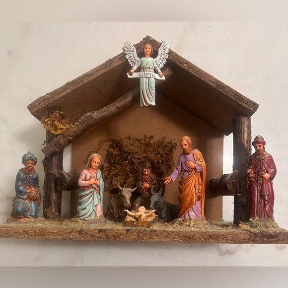 Handcrafted Vintage Made In Italy Hand painted Nativity Three Wise Men Beautiful - Picture 5 of 16